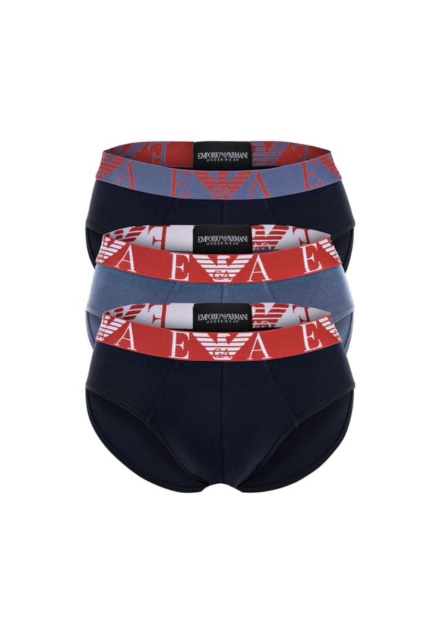 Комплект из 3 трусов - трусы с яркой монограммой эластичный хлопок Emporio Armani, синий
Комплект из 3 трусов - трусы с яркой монограммой эластичный хлопок Emporio Armani, синий