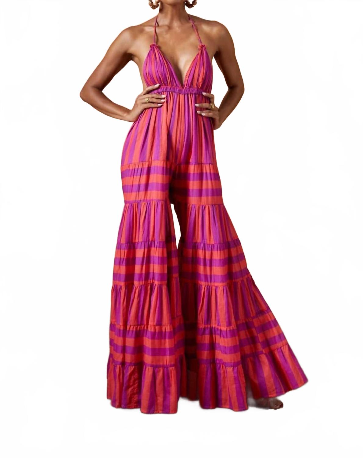 Лола Макси комбинезон в кораллово-красном Erika Peña 
Лола Макси комбинезон в кораллово-красном Erika Peña