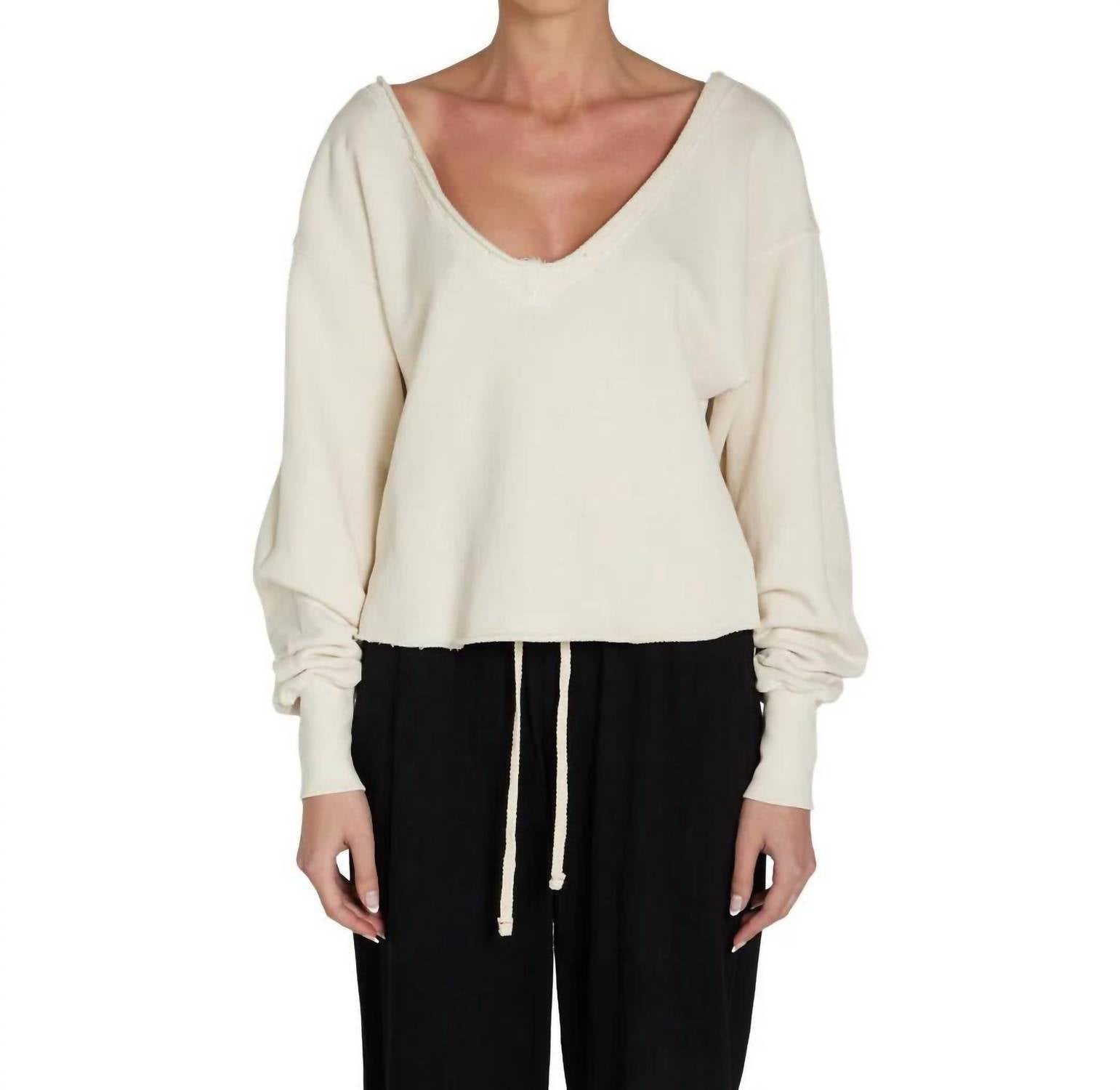 Валерия Дабл Ви пуловер в цвете выстиранное масло LES TIEN, Washed Butter
Валерия Дабл Ви пуловер в цвете выстиранное масло LES TIEN, Washed Butter