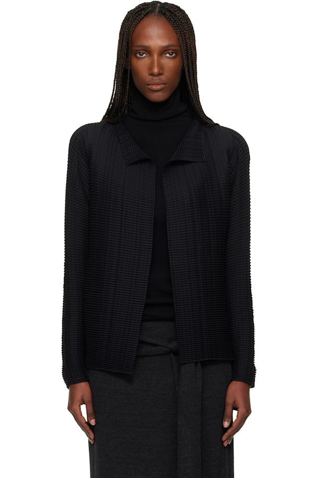 Шерстяной кардиган со складками Issey Miyake, черный
Шерстяной кардиган со складками Issey Miyake, черный