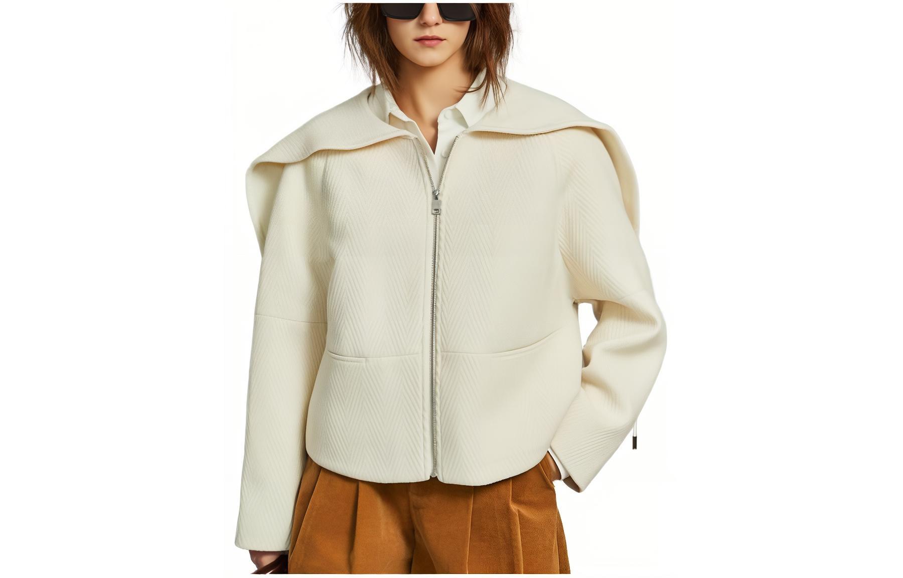 ELLE Куртка женская Ecru Lapel Thickened Others
ELLE Куртка женская Ecru Lapel Thickened Others