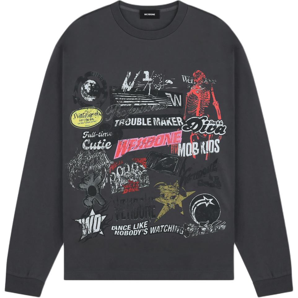 Футболка с рукавом дроп-шилдер женская charcoal gray WE11DONE, серый
Футболка с рукавом дроп-шилдер женская charcoal gray WE11DONE, серый