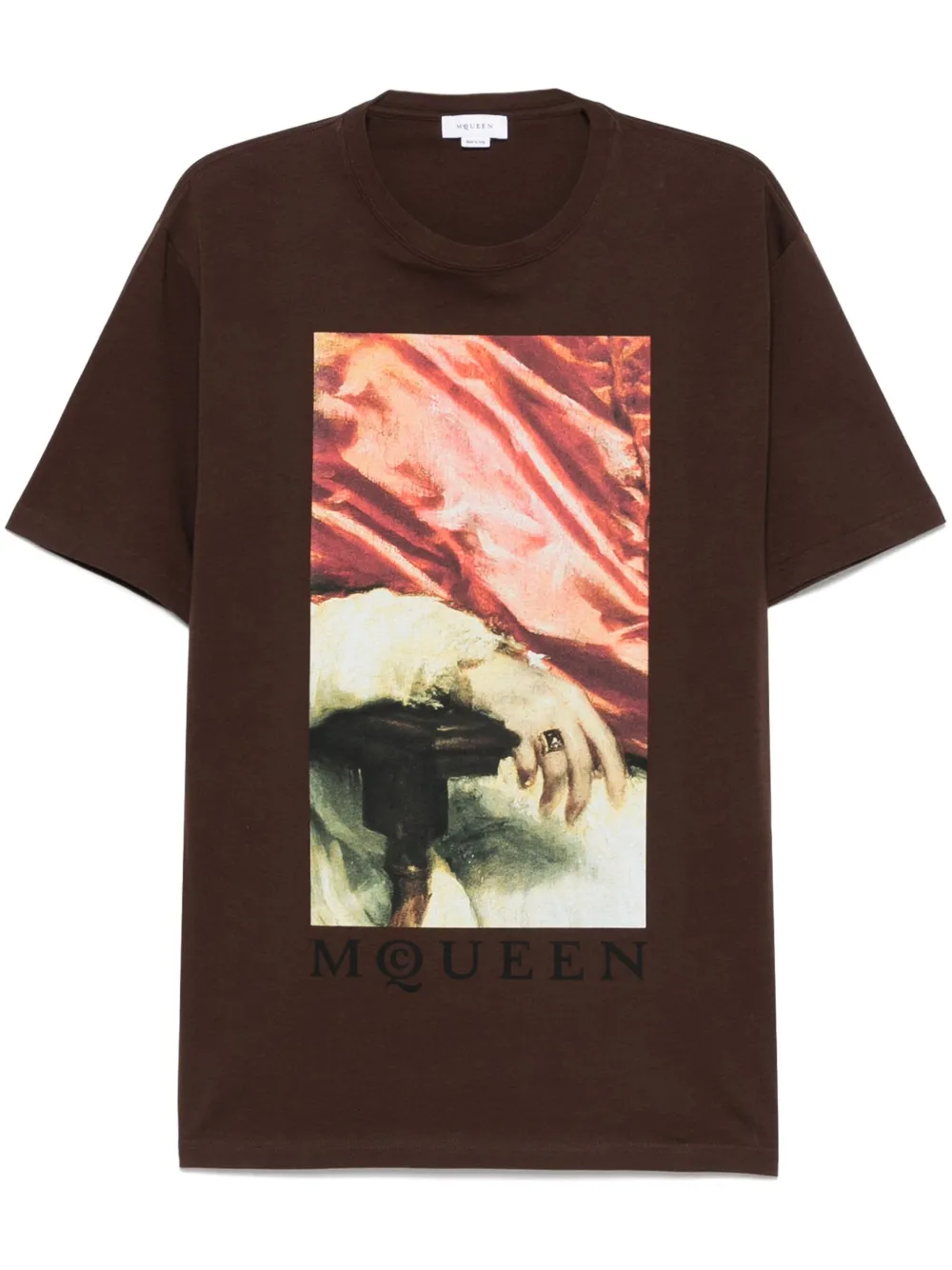 Футболка с графичным принтом Alexander McQueen, коричневый
Футболка с графичным принтом Alexander McQueen, коричневый