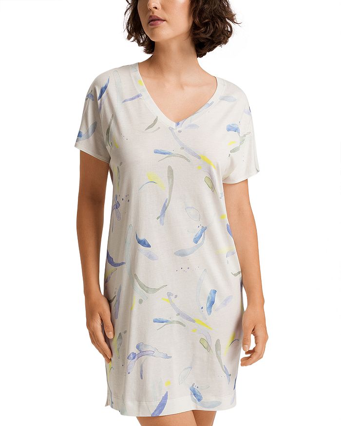 Хлопковая ночная сорочка с V-образным вырезом для сна и отдыха Hanro, мультиколор
Хлопковая ночная сорочка с V-образным вырезом для сна и отдыха Hanro, мультиколор