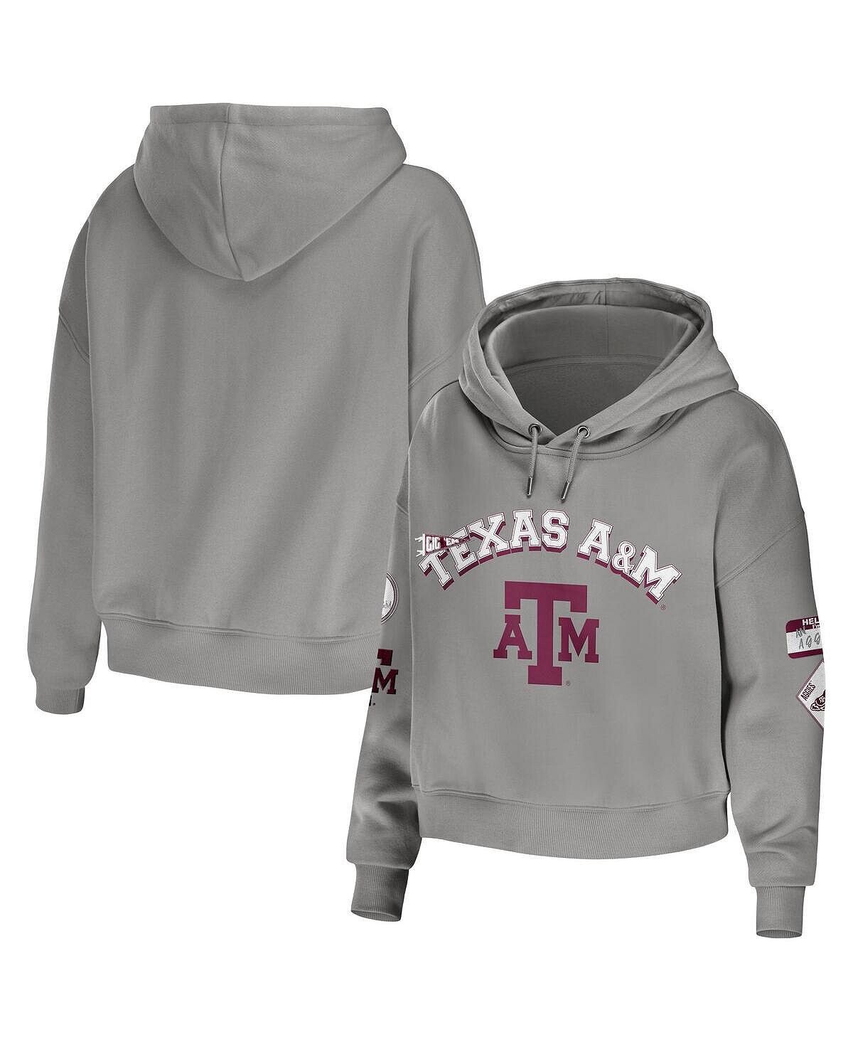 Женский серый укороченный пуловер с капюшоном Texas A&M Aggies смешанной техники WEAR by Erin Andrews, серый
Женский серый укороченный пуловер с капюшоном Texas A&M Aggies смешанной техники WEAR by Erin Andrews, серый