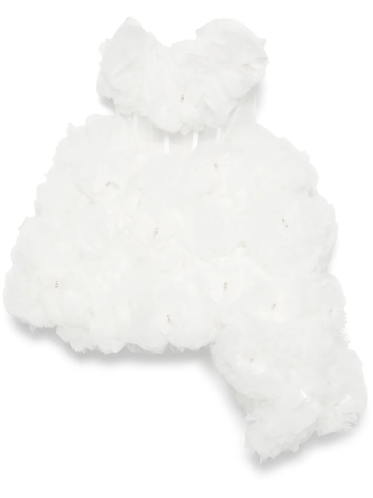 Loulou платье мини с цветочной аппликацией, белый
Loulou платье мини с цветочной аппликацией, белый