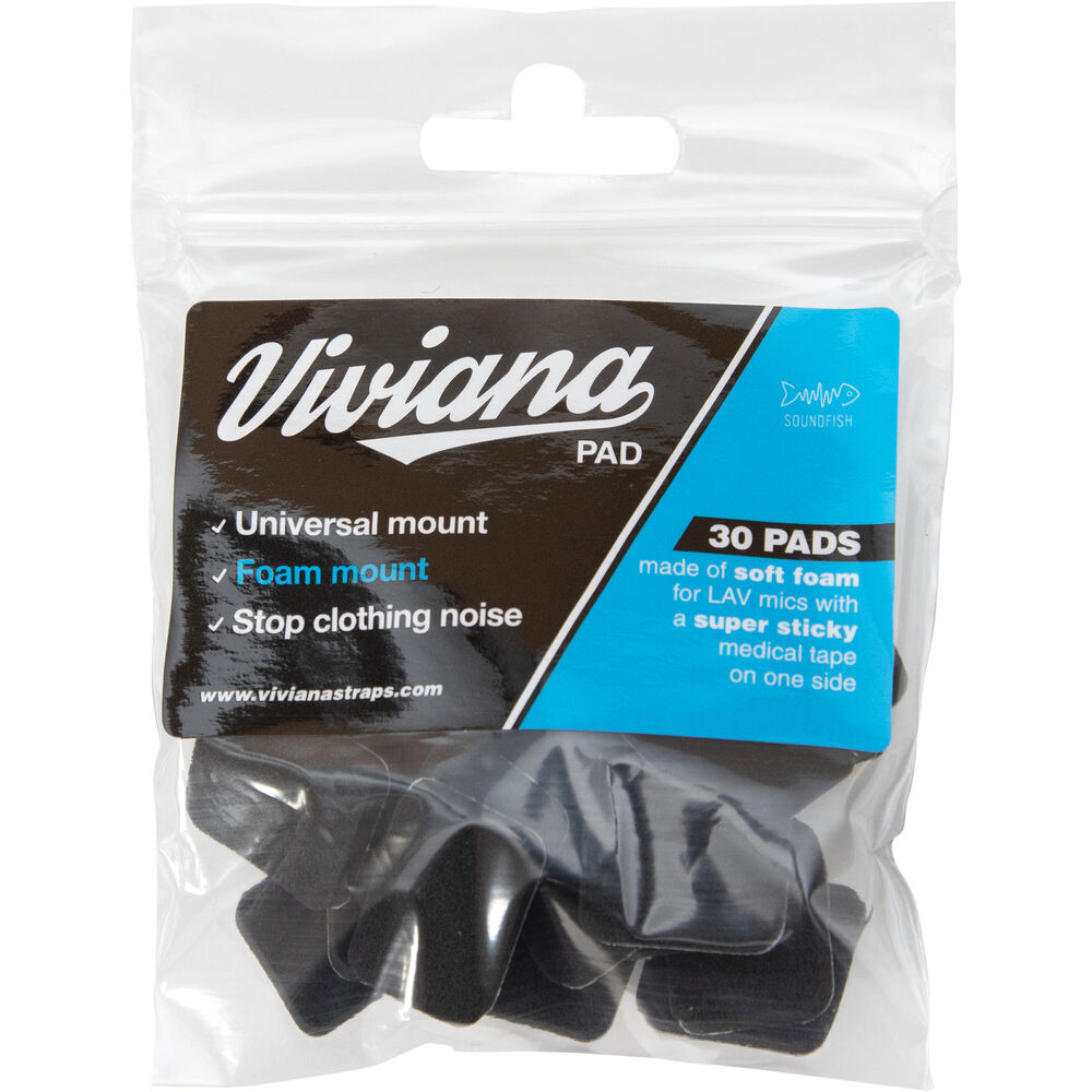 Viviana Pads Soft Foam Mounts for Lavalier Microphones VPAD30BK
Viviana Pads Soft Foam Mounts for Lavalier Microphones VPAD30BK