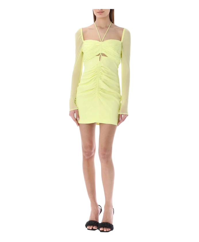 Мини-Платье из эластичного крепа с вырезами Self Portrait, зеленый
Мини-Платье из эластичного крепа с вырезами Self Portrait, зеленый