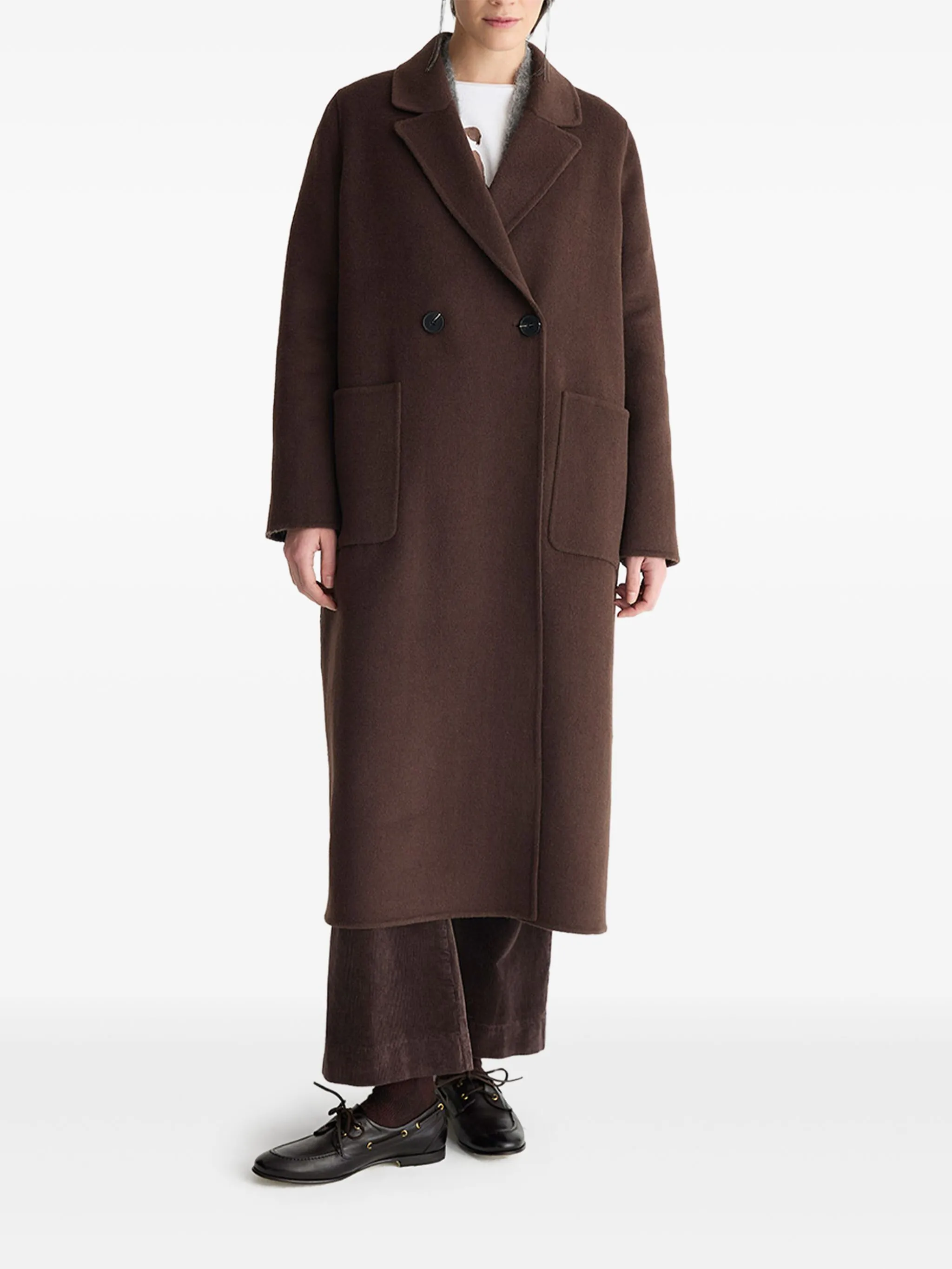 Пальто с двубортным карманом Biancalancia, коричневый
Пальто с двубортным карманом Biancalancia, коричневый