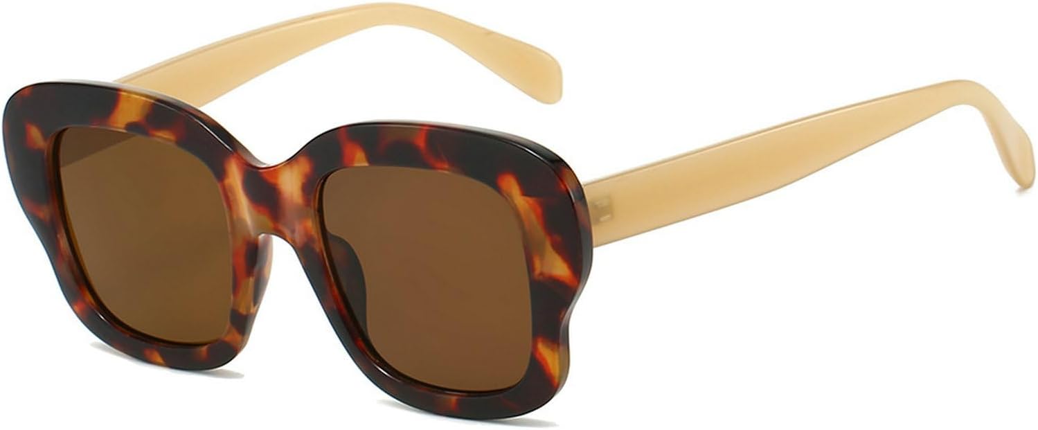 Модные квадратные солнцезащитные очки для женщин и мужчин в стиле ретро-винтаж 90-х, градиентные солнцезащитные очки для женщин с защитой от УФ-излучения mincl, Leopard Brown
Модные квадратные солнцезащитные очки для женщин и мужчин в стиле ретро-винтаж 90-х, градиентные солнцезащитные очки для женщин с защитой от УФ-излучения mincl, Leopard Brown
