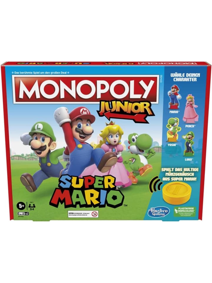 Настольная игра Monopoly Junior Super Mario Edition, для детей от 5 лет и старше
Настольная игра Monopoly Junior Super Mario Edition, для детей от 5 лет и старше