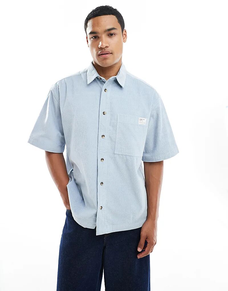 Рубашка свободного кроя из вельвета ASOS DESIGN синего цвета с значком
Рубашка свободного кроя из вельвета ASOS DESIGN синего цвета с значком