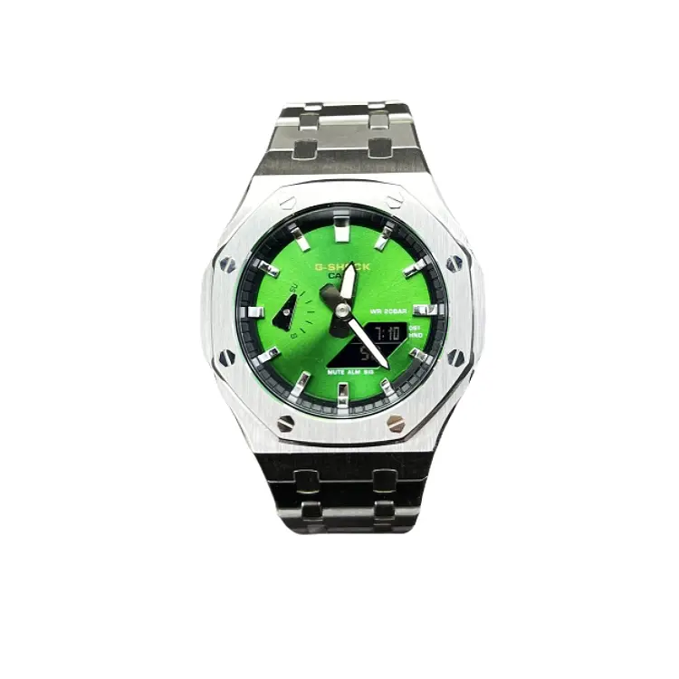 CASIO Мужские часы Retrofit Series с кварцевым механизмом, стальным браслетом и зеленым циферблатом
CASIO Мужские часы Retrofit Series с кварцевым механизмом, стальным браслетом и зеленым циферблатом