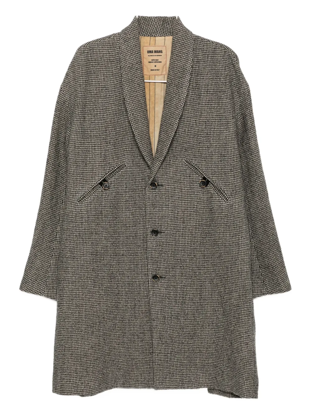 Пальто в клетку Uma Wang, черный
Пальто в клетку Uma Wang, черный