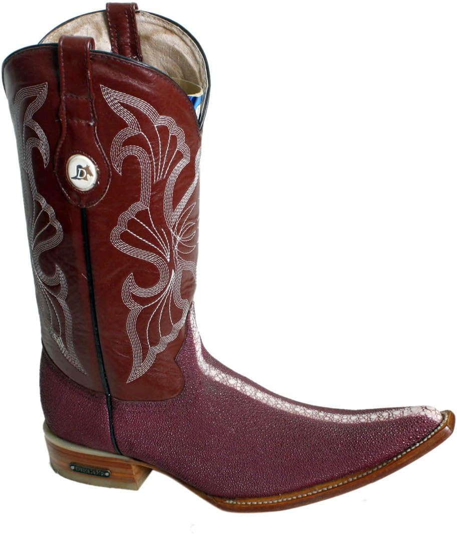 Мужские вестерн-сапоги из натуральной кожи с ручной отделкой и рисунком из кожи ската Dona Michi Leather, бордовый
Мужские вестерн-сапоги из натуральной кожи с ручной отделкой и рисунком из кожи ската Dona Michi Leather, бордовый