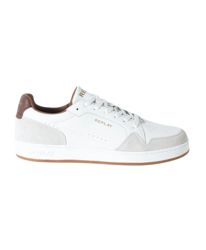 Кожаные кроссовки с синтетической подошвой Replay, белый
Кожаные кроссовки с синтетической подошвой Replay, белый