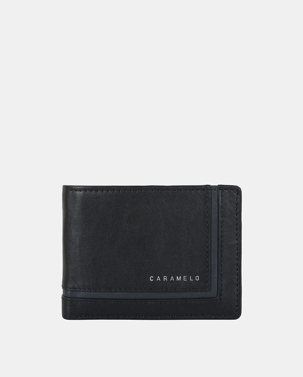 Мужской горизонтальный кошелек Caramelo, черный
Мужской горизонтальный кошелек Caramelo, черный