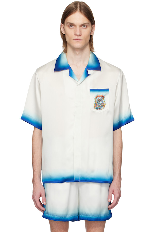 Шелковая рубашка Casa way' skate Casablanca, белый
Шелковая рубашка Casa way' skate Casablanca, белый