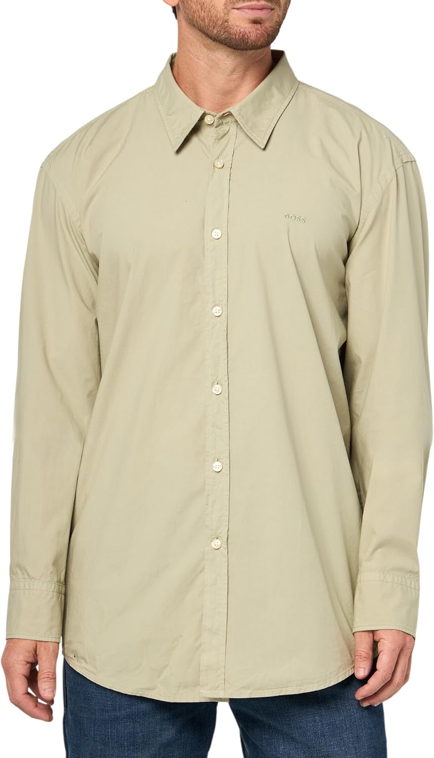 BOSS Мужская мягкая фланелевая рубашка на пуговицах, Moss Green
BOSS Мужская мягкая фланелевая рубашка на пуговицах, Moss Green