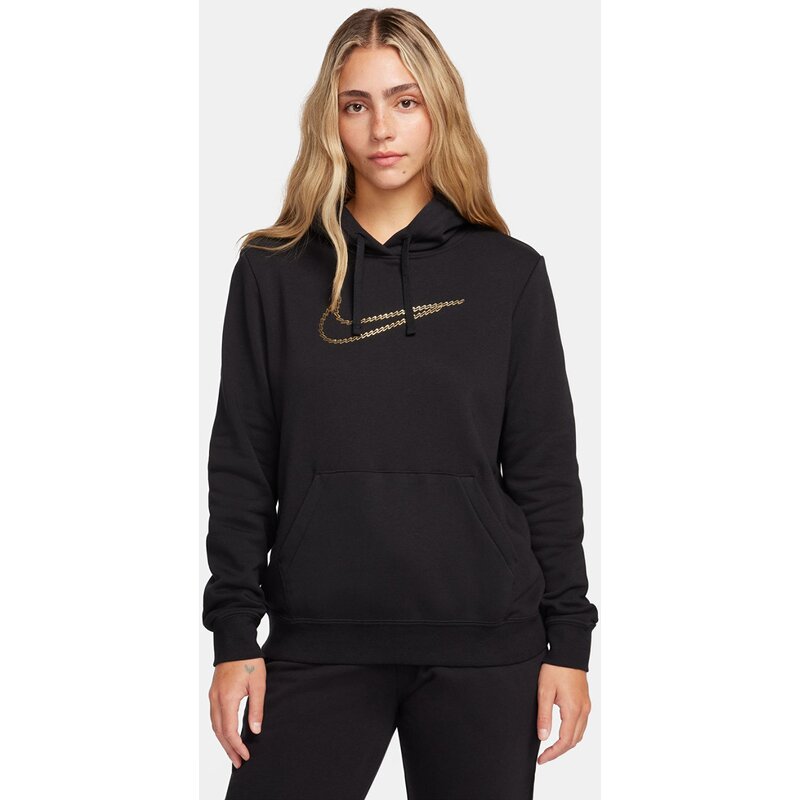 Hooded sweatshirt w nsw pe clb flc shine os po Nike, черный
Hooded sweatshirt w nsw pe clb flc shine os po Nike, черный