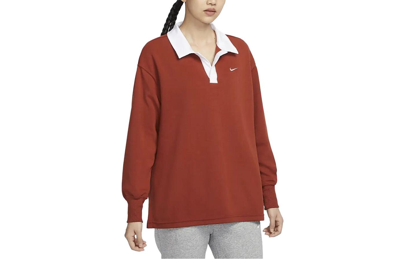 Футболка серии Sportswear Essentials женская темно-оранжевая Nike 
Футболка серии Sportswear Essentials женская темно-оранжевая Nike