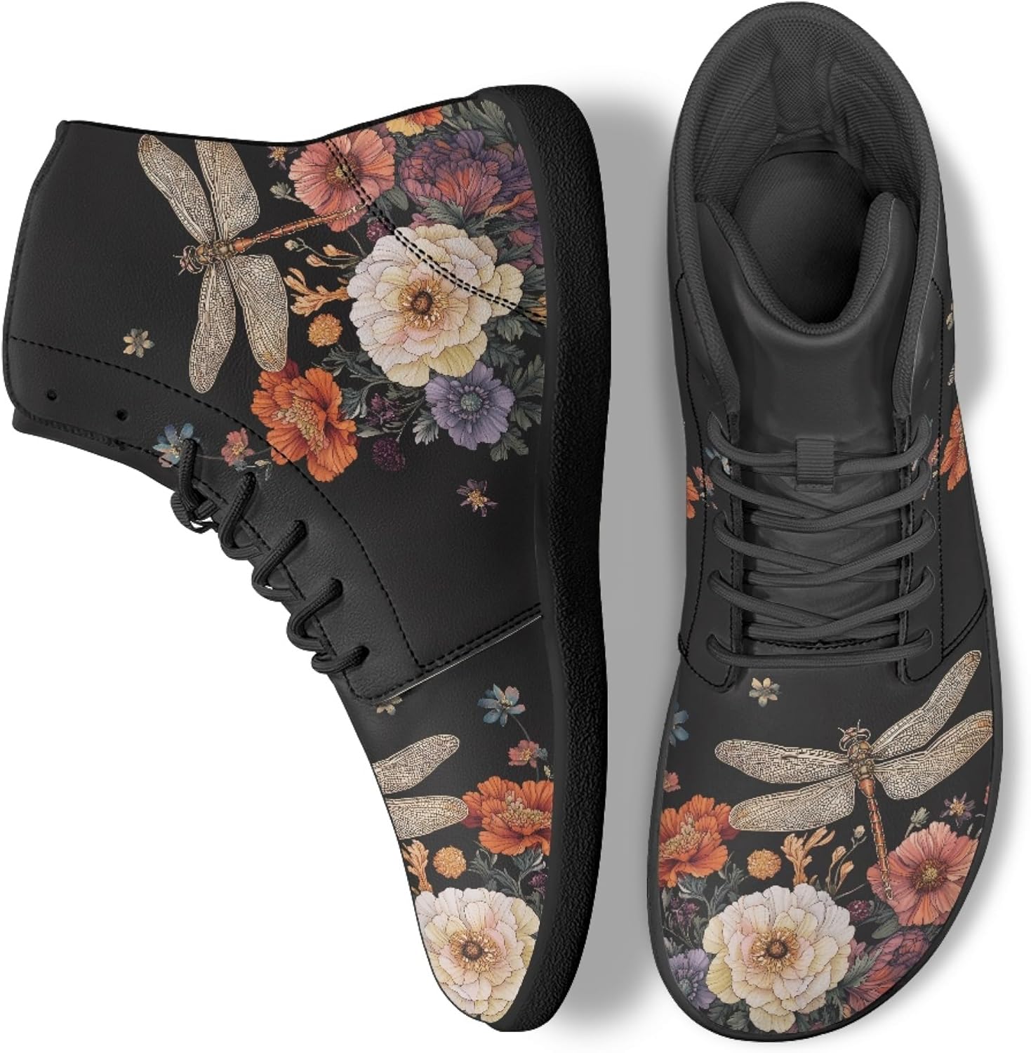 Стильные высокие кроссовки из PU-кожи с принтом для мужчин и женщин, босоногого типа Arleeorkee, Dragonfly Peony
Стильные высокие кроссовки из PU-кожи с принтом для мужчин и женщин, босоногого типа Arleeorkee, Dragonfly Peony