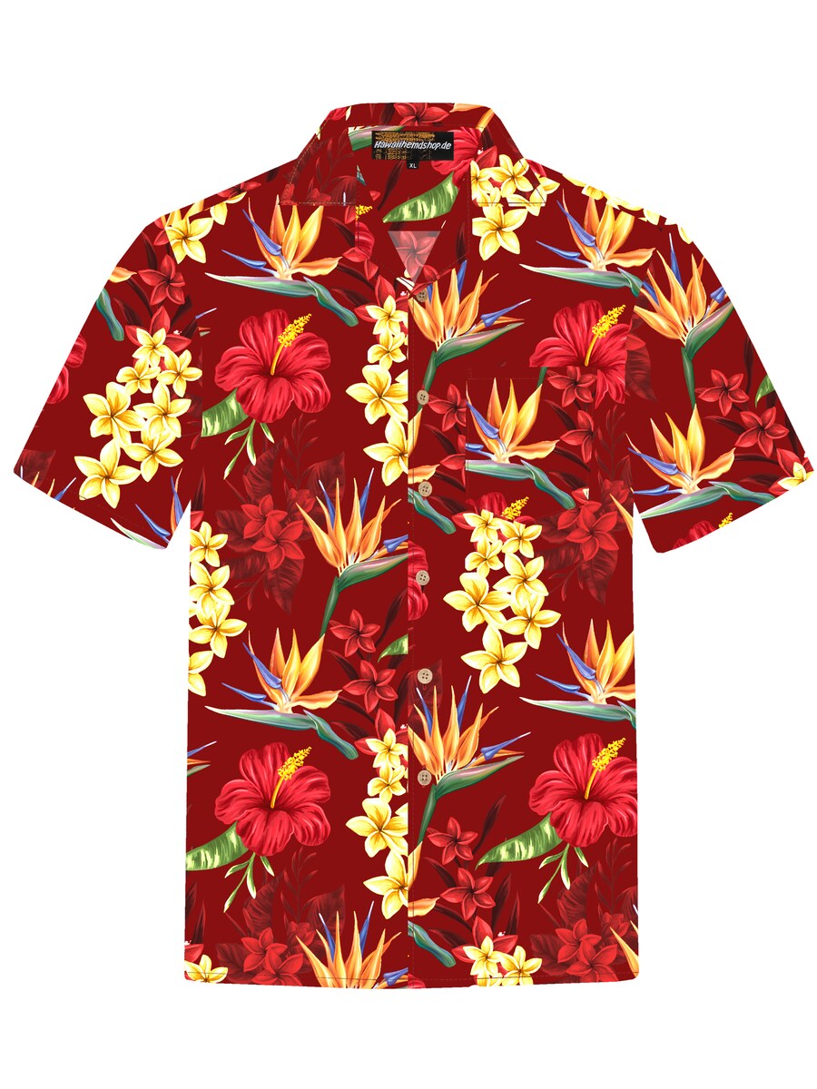 Рубашка на пуговицах классического кроя Hawaiihemdshop.de Flowerful Summer (red), бордовый
Рубашка на пуговицах классического кроя Hawaiihemdshop.de Flowerful Summer (red), бордовый