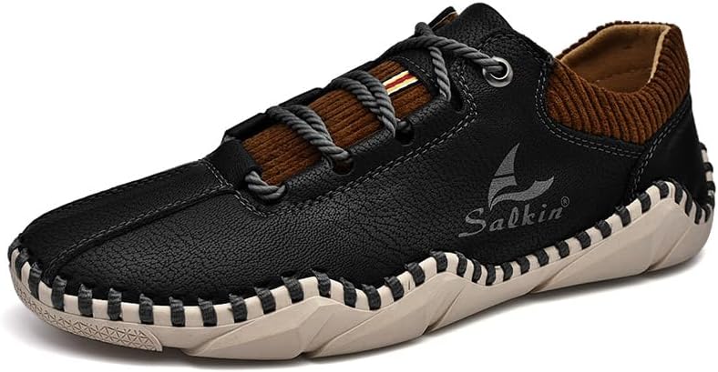 Мужские кожаные повседневные туфли Легкие модные кроссовки Мягкие дышащие оксфорды Нескользящие обувь для вождения Asifn, черный
Мужские кожаные повседневные туфли Легкие модные кроссовки Мягкие дышащие оксфорды Нескользящие обувь для вождения Asifn, черный