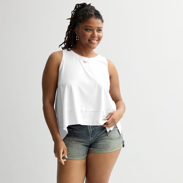 Длинный укороченный свободный топ для подростков больших размеров So, белый
Длинный укороченный свободный топ для подростков больших размеров So, белый