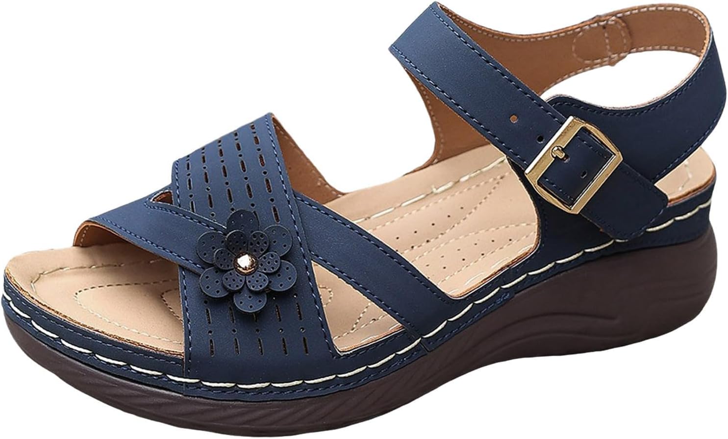 Женские удобные сандалии Удобные сандалии на танкетке с платформой для ходьбы Ортопедические сандалии с поддержкой свода стильные повседневные сандалии с открытым носком и регулируемым ремешком на липучке Generic, темно-синий
Женские удобные сандалии Удобные сандалии на танкетке с платформой для ходьбы Ортопедические сандалии с поддержкой свода стильные повседневные сандалии с открытым носком и регулируемым ремешком на липучке Generic, темно-синий