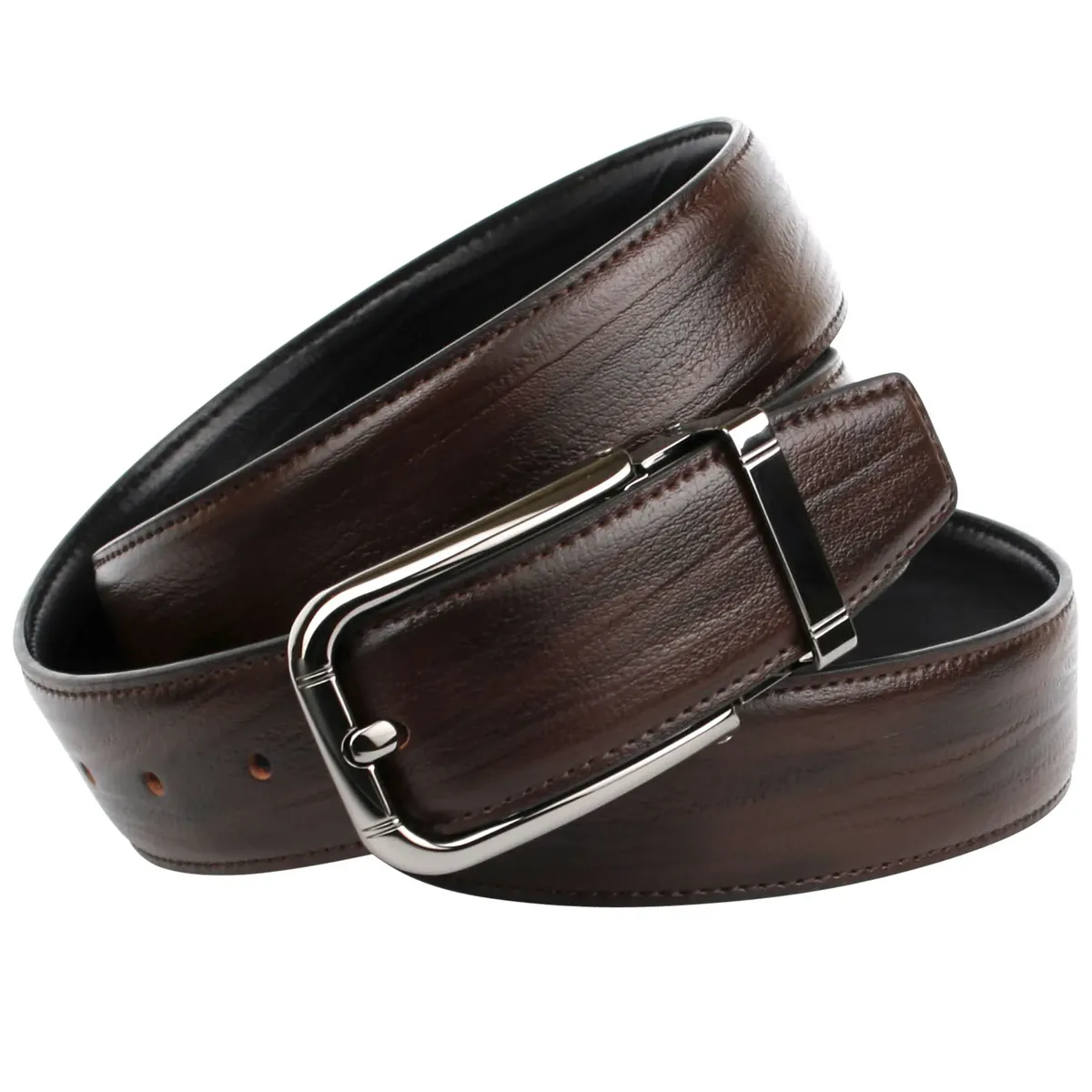 Кожаный ремень Anthoni Crown, классический двусторонний ремень, черный
Кожаный ремень Anthoni Crown, классический двусторонний ремень, черный