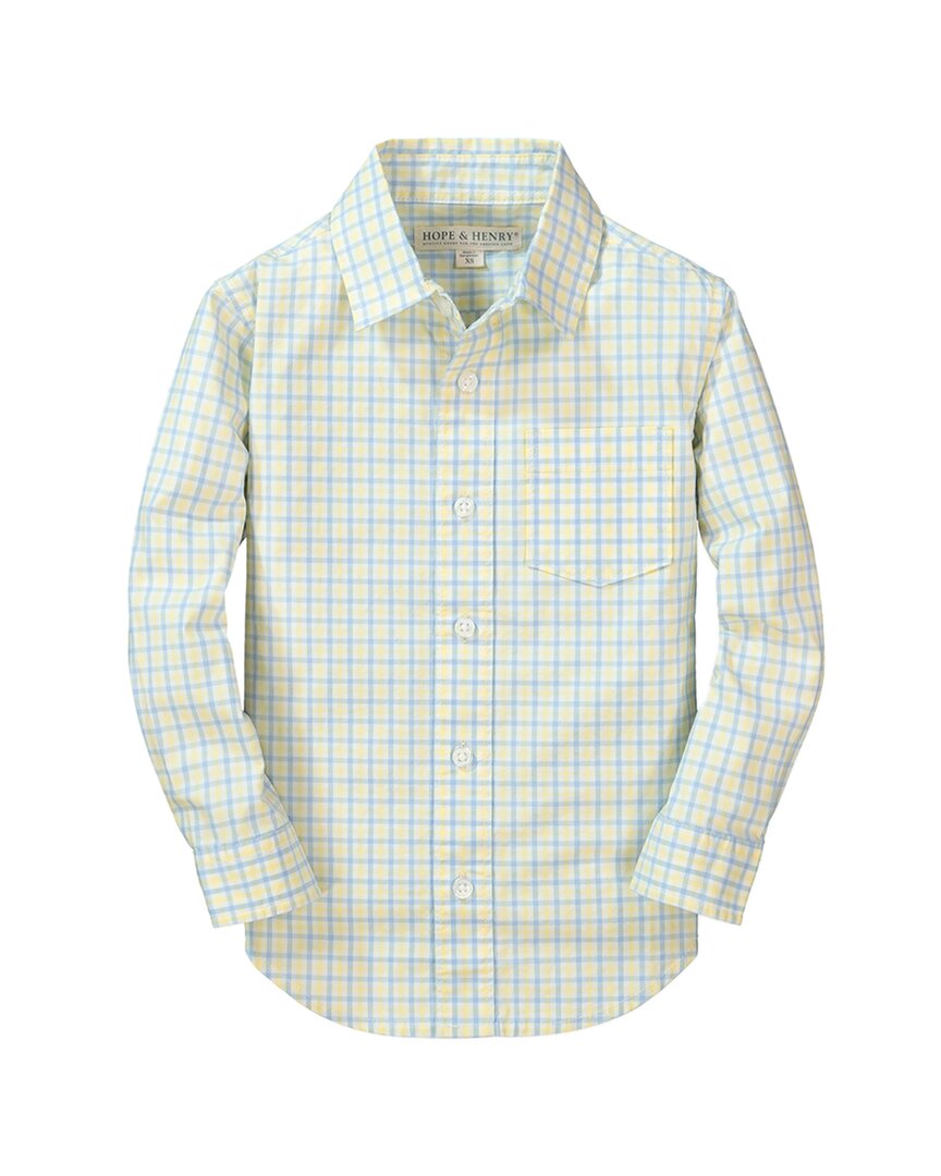 Hope & Henry Рубашка с длинным рукавом из стрейч-поплина, желтый
Hope & Henry Рубашка с длинным рукавом из стрейч-поплина, желтый