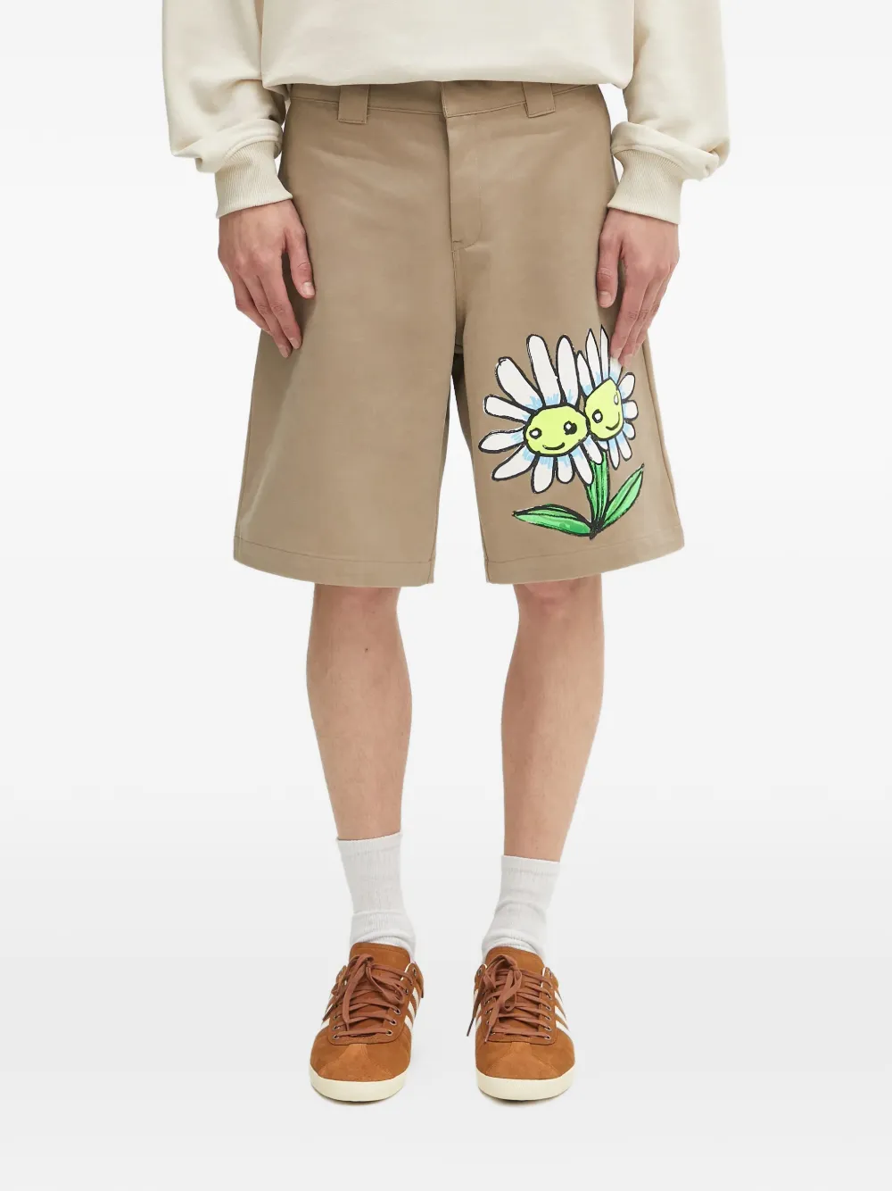 Шорты с цветочным принтом Sky High Farm, бежевый
Шорты с цветочным принтом Sky High Farm, бежевый