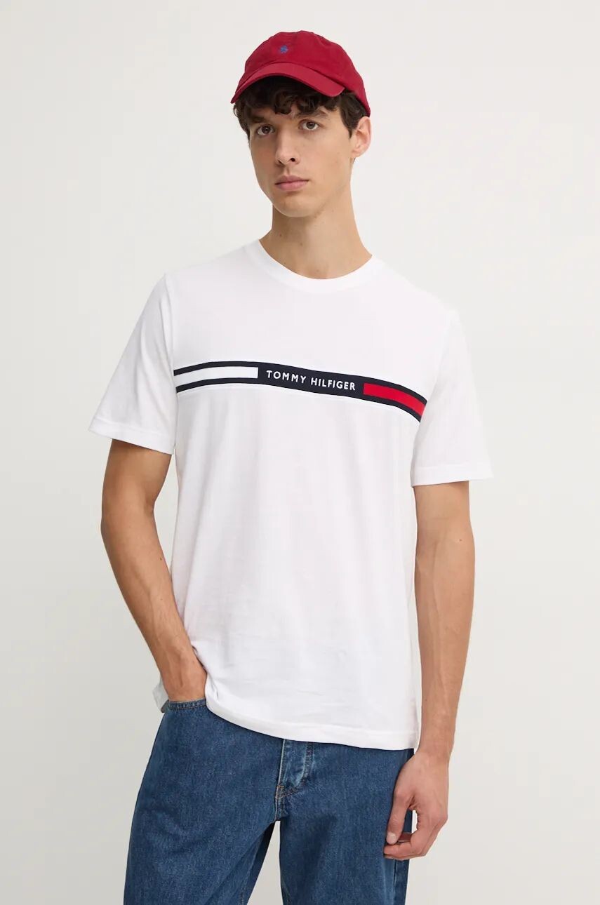 Хлопковая футболка Tommy Hilfiger, белый
Хлопковая футболка Tommy Hilfiger, белый