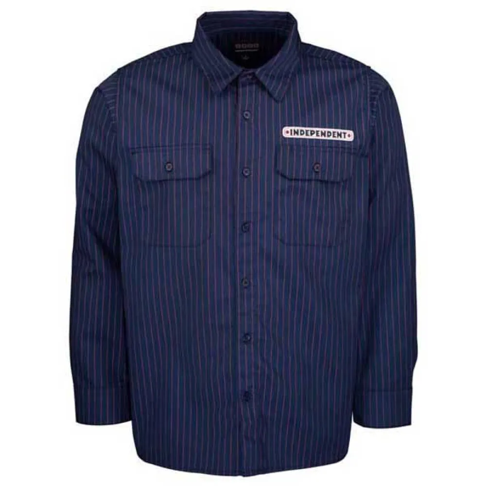 Рубашка с длинным рукавом Independent Bar logo, синий
Рубашка с длинным рукавом Independent Bar logo, синий