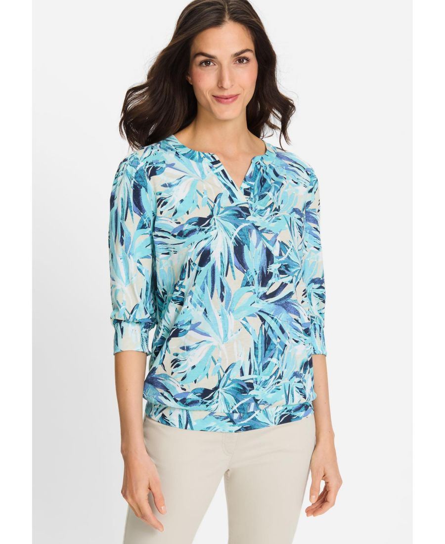 Женская туника с пальмовым принтом Olsen, Aruba blue
Женская туника с пальмовым принтом Olsen, Aruba blue