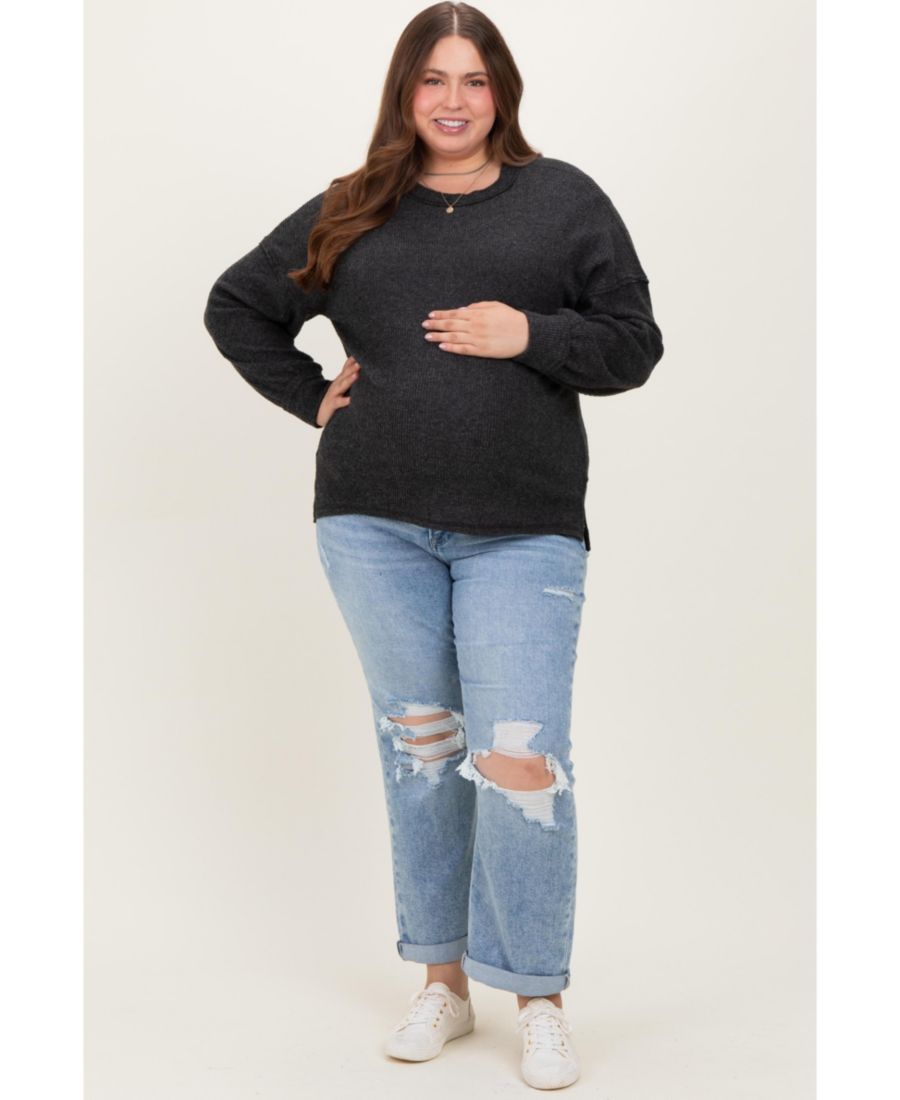 Джинсы прямого кроя, светло-голубые, большого размера, рваные, с подвернутыми коленями и манжетами Pinkblush, Light blue
Джинсы прямого кроя, светло-голубые, большого размера, рваные, с подвернутыми коленями и манжетами Pinkblush, Light blue