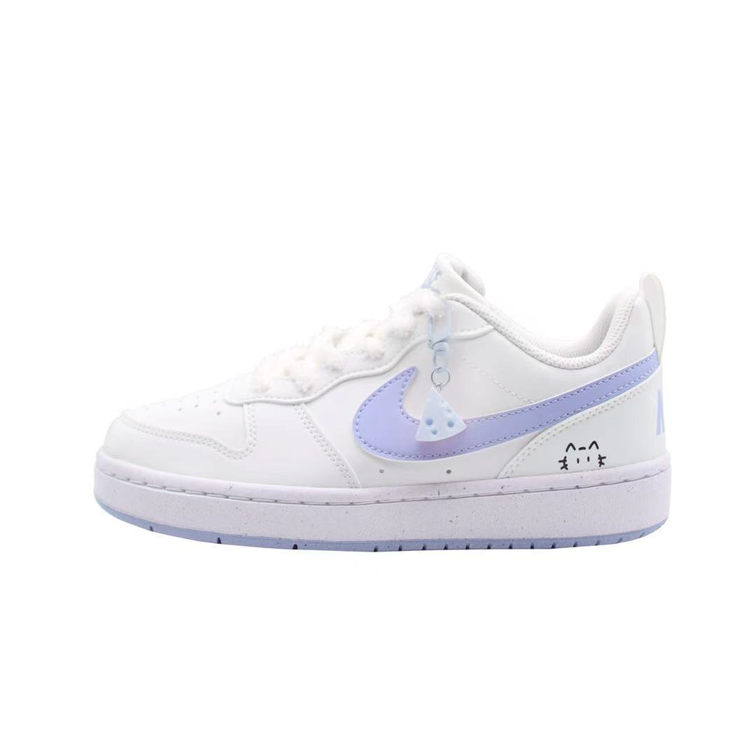 Nike Court Borough Blue Cat Cheeses Synthetic Leather Low top Skateboard Shoes Blue White Teenagers
Nike Court Borough Blue Cat Cheeses Synthetic Leather Low top Skateboard Shoes Blue White Teenagers