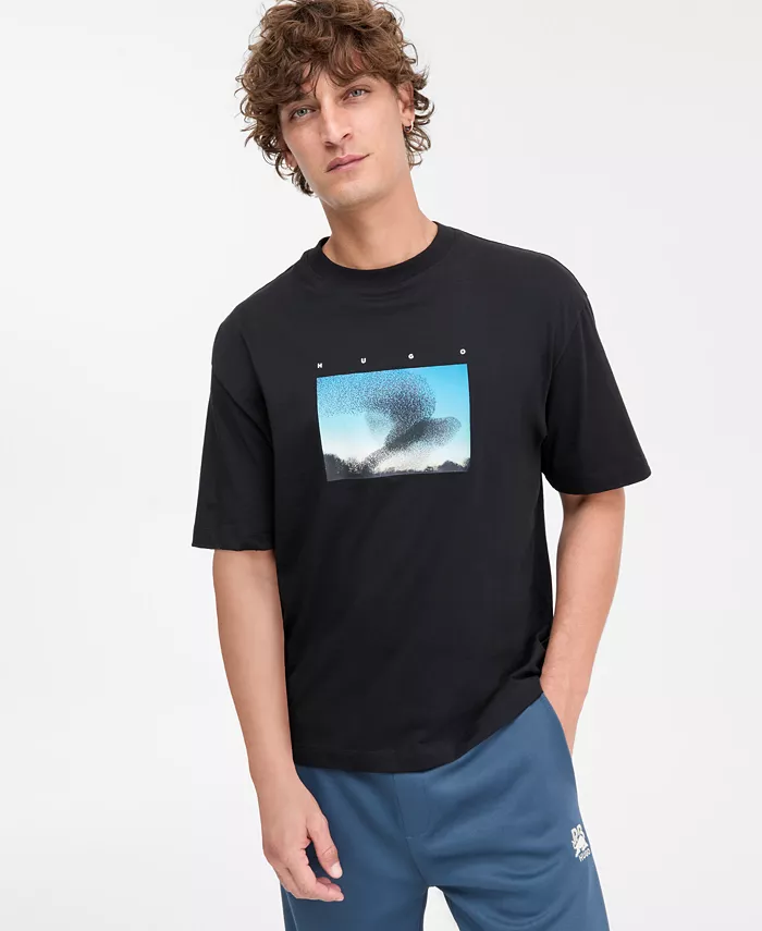 Мужская футболка Dorizon с принтом оверсайз Hugo Boss, черный
Мужская футболка Dorizon с принтом оверсайз Hugo Boss, черный