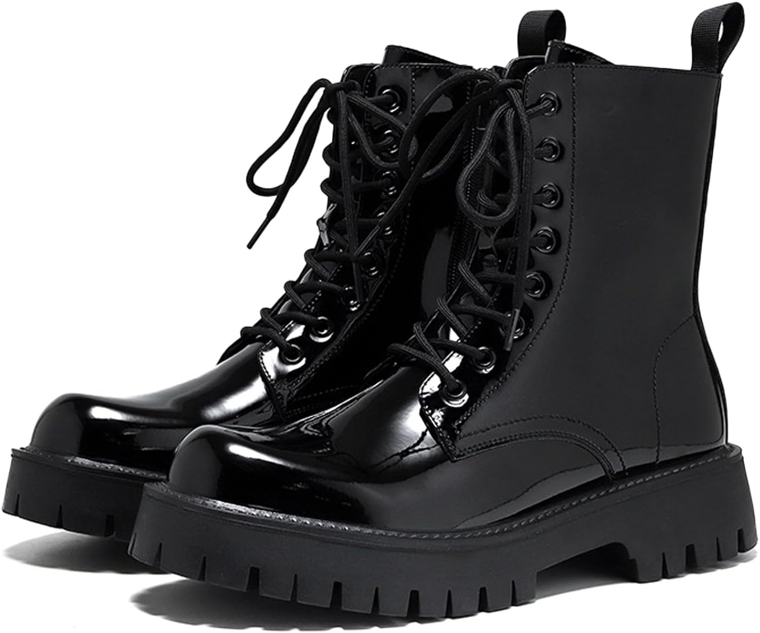 Мужские черные ботинки на платформе из лакированной кожи, модные боевые ботинки с боковой молнией, широкий носок, шнуровка, массивный каблук, высокие мотоботинки, комфортные, водонепроницаемые, противоскользящие, повседневные ботильоны Yherohg
Мужские черные ботинки на платформе из лакированной кожи, модные боевые ботинки с боковой молнией, широкий носок, шнуровка, массивный каблук, высокие мотоботинки, комфортные, водонепроницаемые, противоскользящие, повседневные ботильоны Yherohg