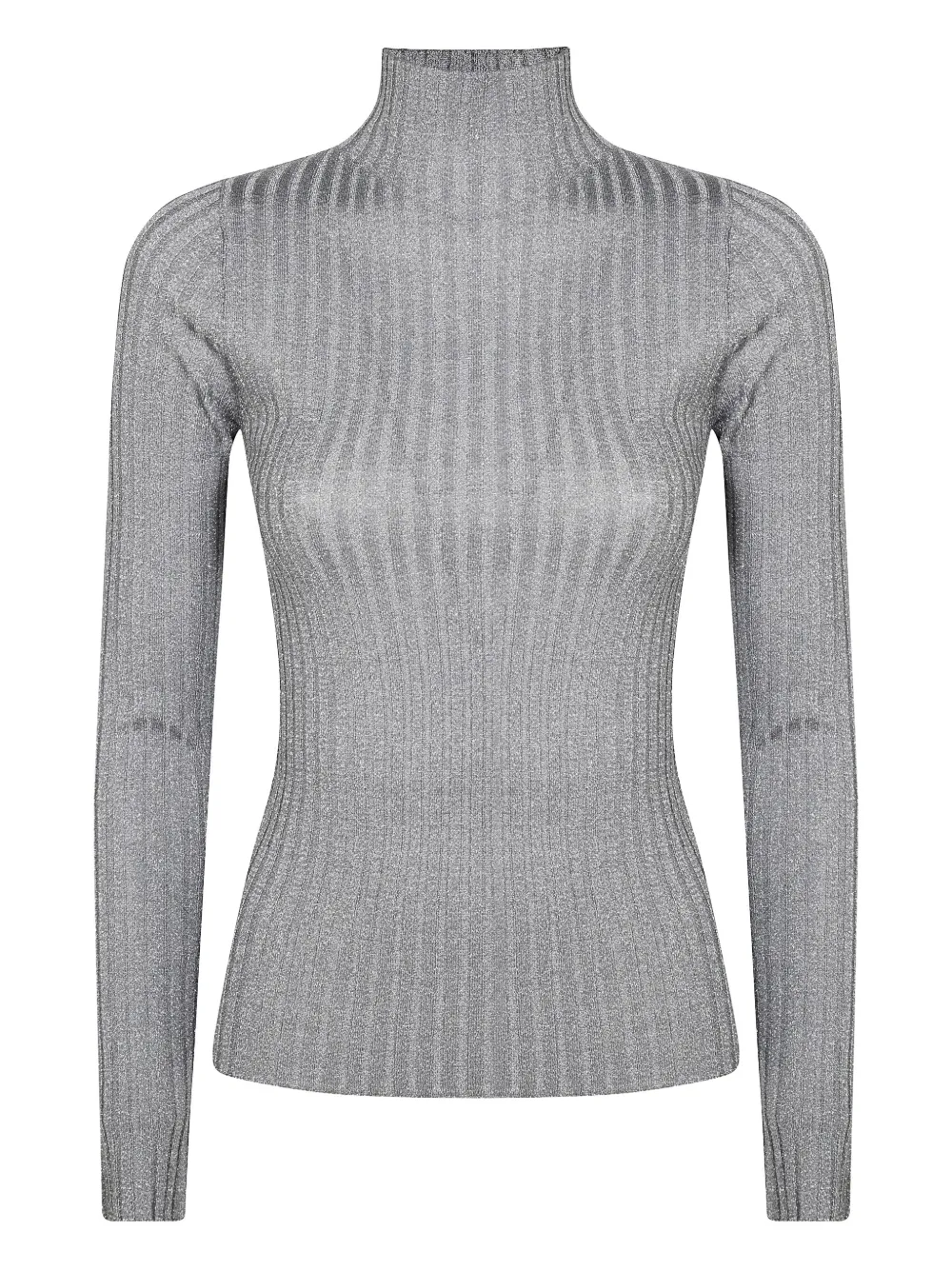 Рифленый свитер из люрекса Liu Jo, серый
Рифленый свитер из люрекса Liu Jo, серый