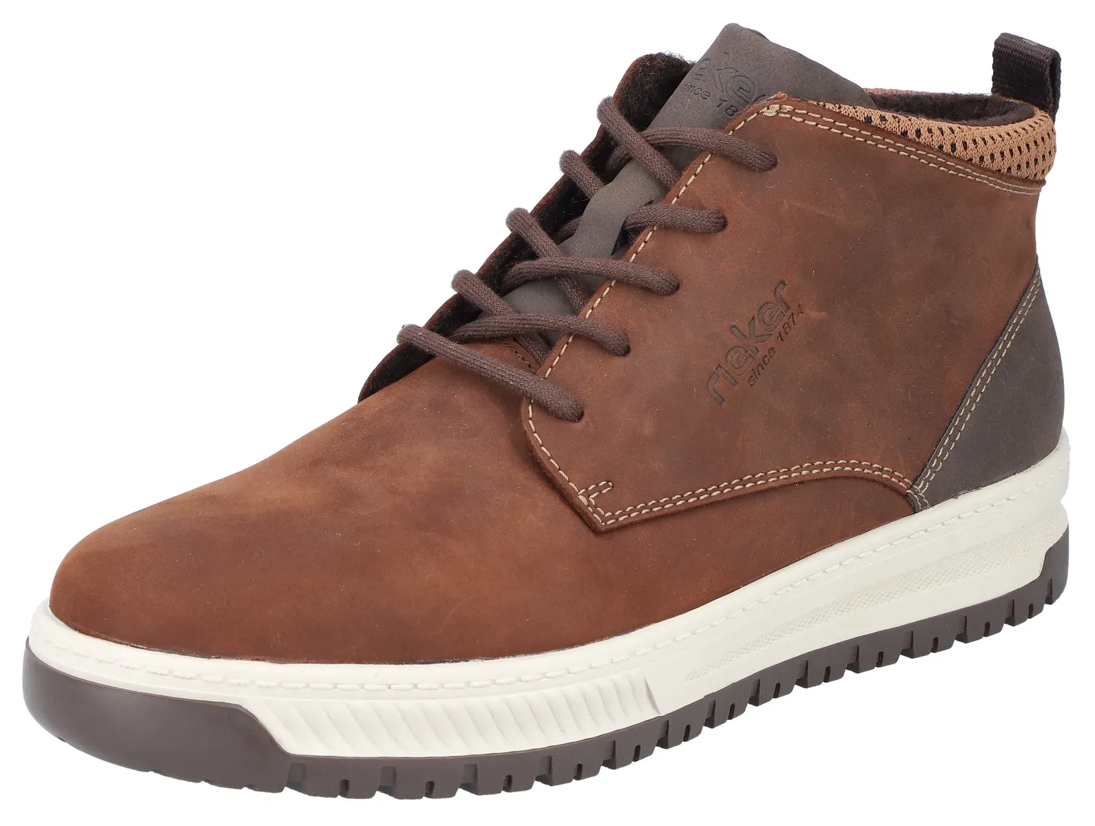 Ботинки Rieker на шнуровке с мягкой кромкой голенища, коричневый
Ботинки Rieker на шнуровке с мягкой кромкой голенища, коричневый