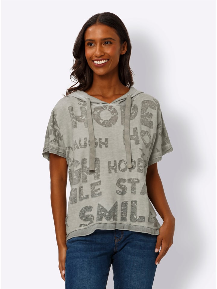 Рубашка с капюшоном цвета хаки Heine
Рубашка с капюшоном цвета хаки Heine