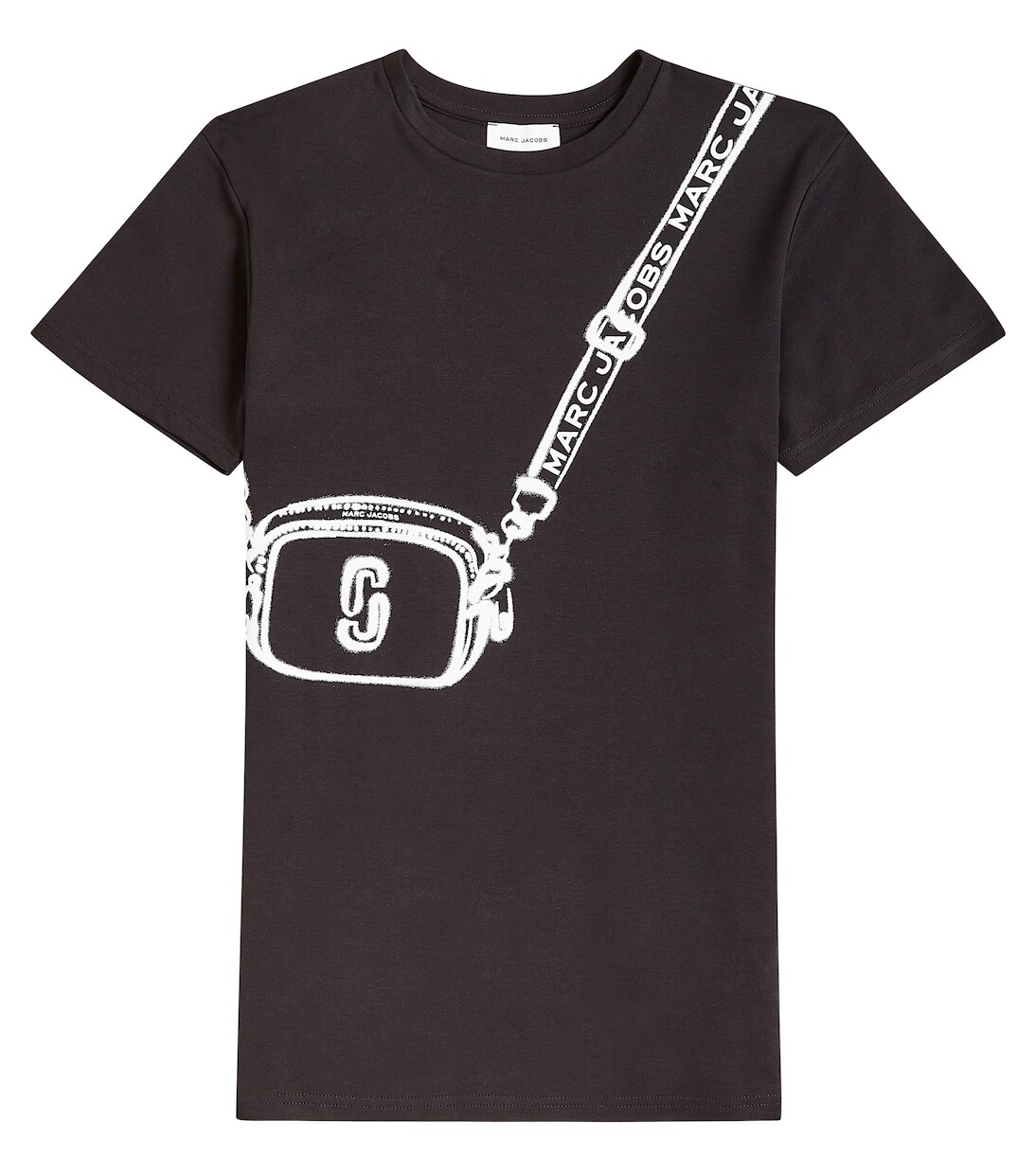 Платье-футболка из хлопкового джерси с принтом Marc Jacobs, черный
Платье-футболка из хлопкового джерси с принтом Marc Jacobs, черный