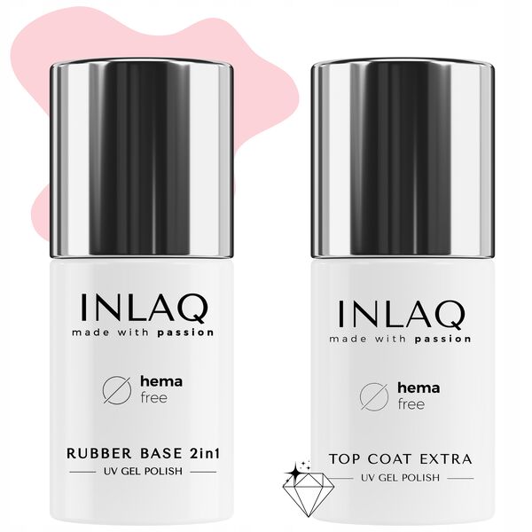 Набор: гибридная каучуковая база, 6 мл + гибридный глянцевый топ, 6 мл Inlaq
Набор: гибридная каучуковая база, 6 мл + гибридный глянцевый топ, 6 мл Inlaq
