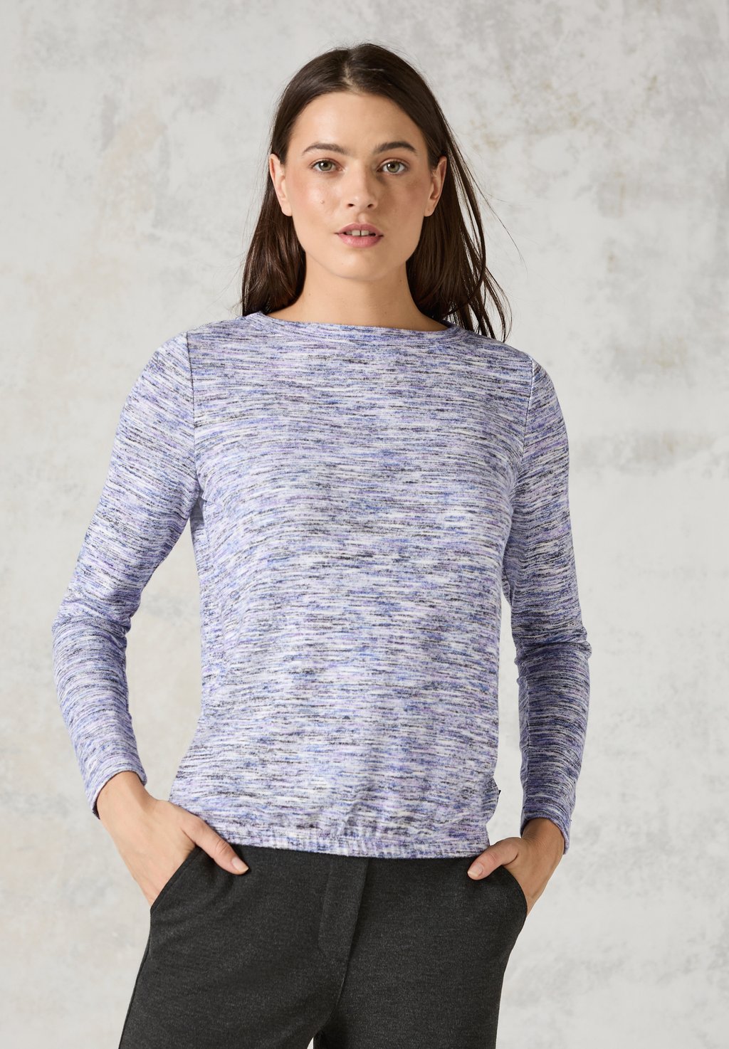 Рубашка с длинными рукавами Cecil, сиреневый/меланж
Рубашка с длинными рукавами Cecil, сиреневый/меланж