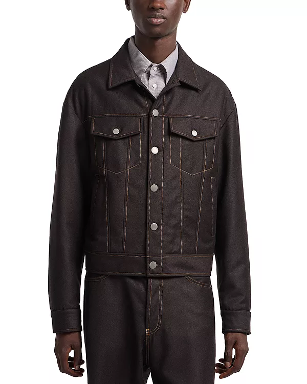 Шерстяная куртка с эффектом джинсовой ткани Emporio Armani, коричневый
Шерстяная куртка с эффектом джинсовой ткани Emporio Armani, коричневый