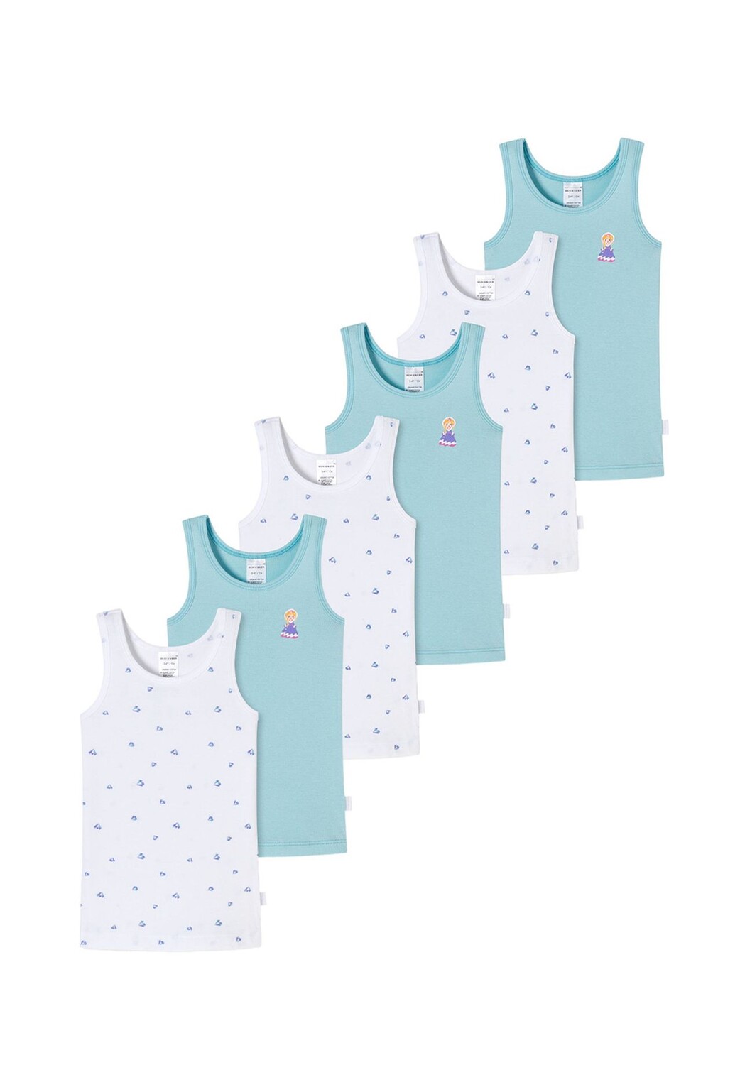 Нижняя рубашка/верхний комплект из 6 тканей из органического хлопка в тонкую рубчику SCHIESSER, синий
Нижняя рубашка/верхний комплект из 6 тканей из органического хлопка в тонкую рубчику SCHIESSER, синий