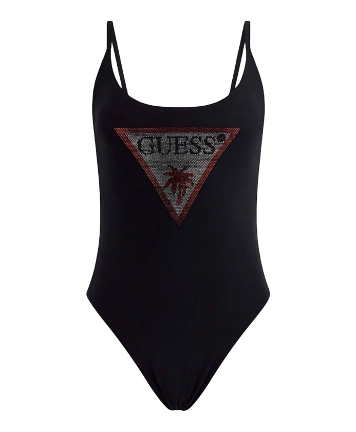 Слитный купальник с треугольными чашечками, украшенными стразами. Guess, черный
Слитный купальник с треугольными чашечками, украшенными стразами. Guess, черный