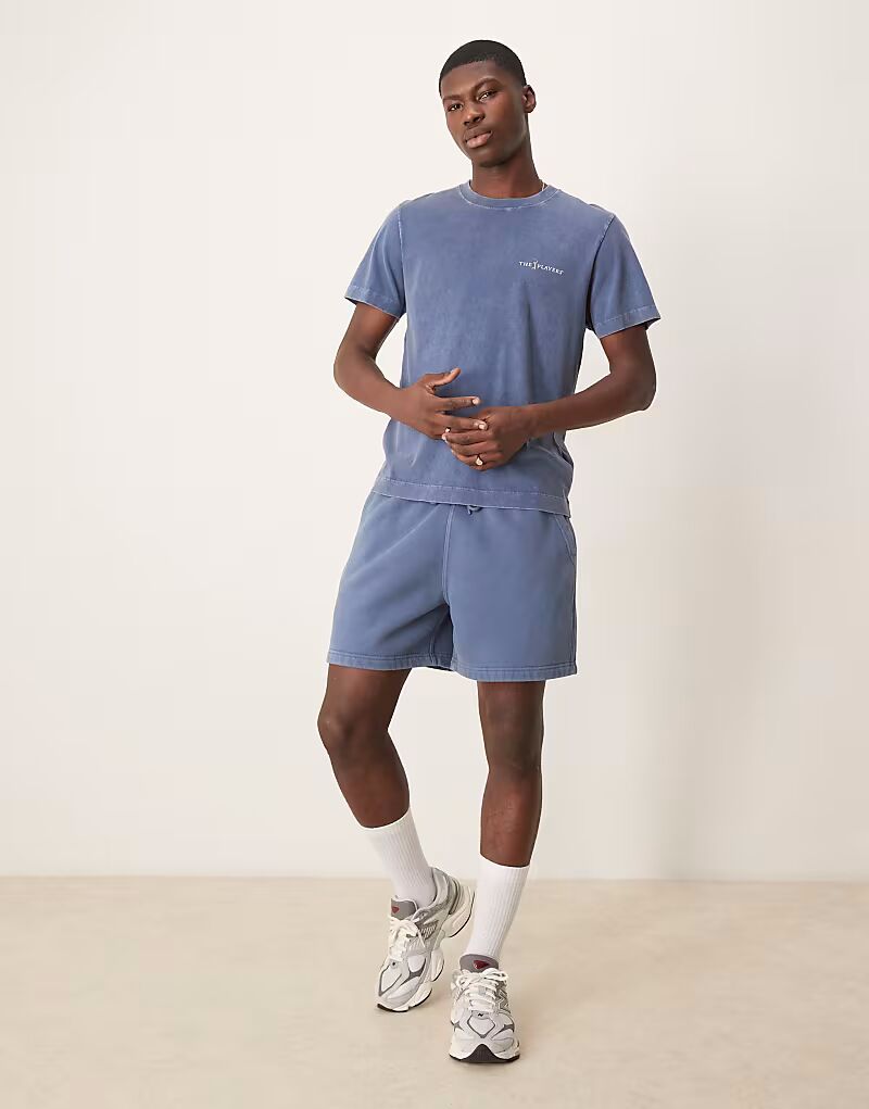 Флисовые шорты Abercrombie & Fitch с завязками синего цвета
Флисовые шорты Abercrombie & Fitch с завязками синего цвета